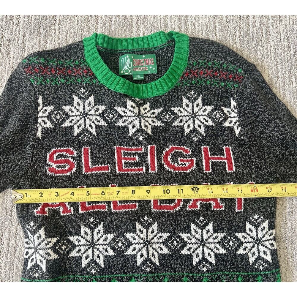 NWT Ugly Christmas Sweater long sleeve, Christmas Party, Sleigh All Day, Sz S - Picture 8 of 8